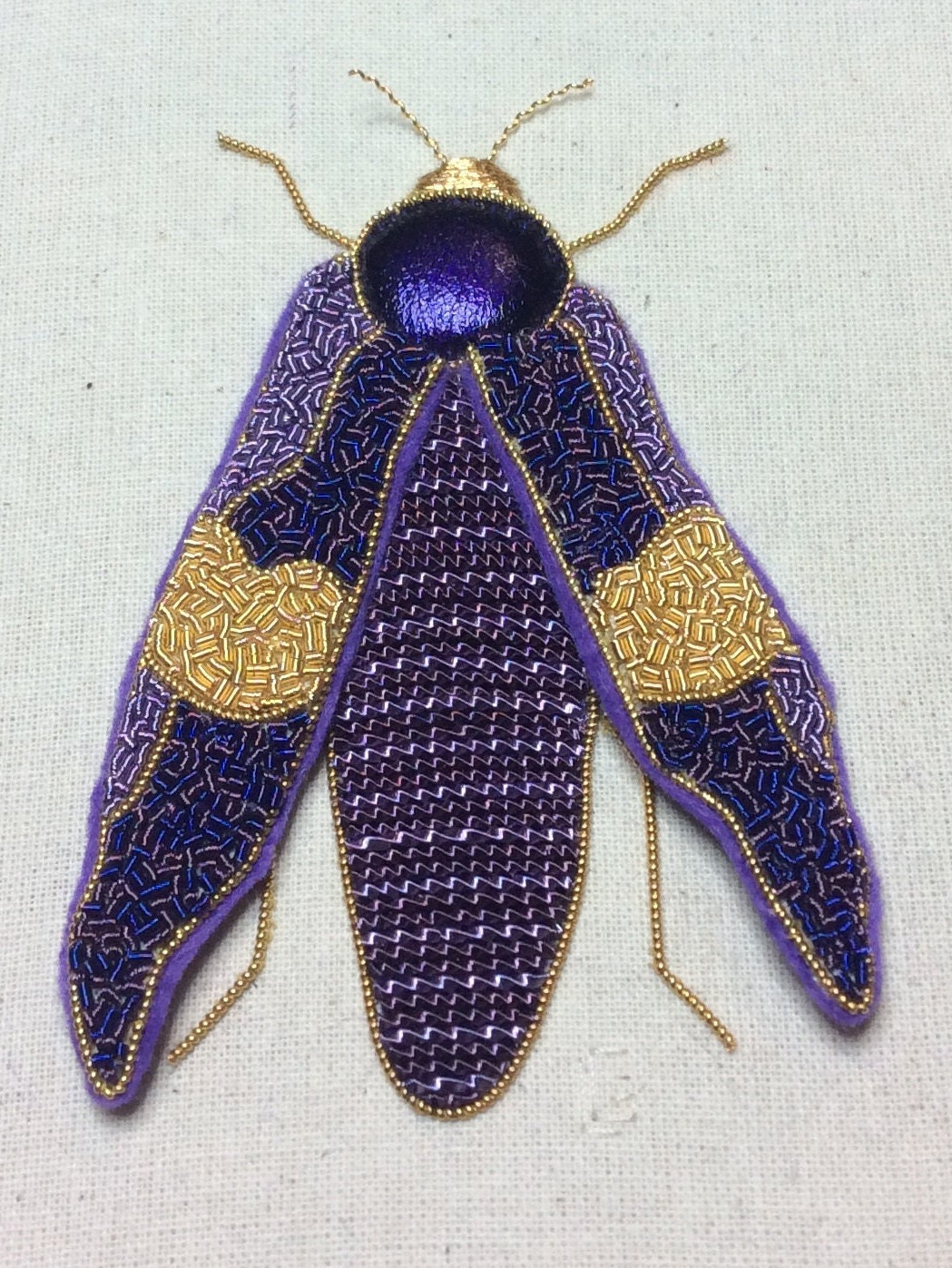 Goldwork Embroidery Kit Hand Stitching DIY Kit Stumpwork Etsy UK