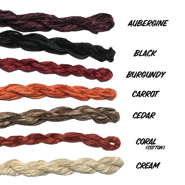 Chenille Embroidery Yarn Etsy