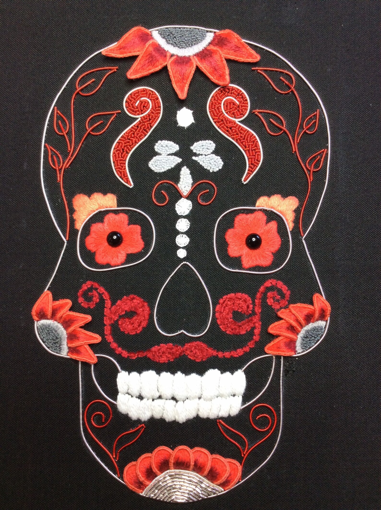 Sugar Skull Kits Stumpwork Goldwork DIY Kit Embroidery Etsy