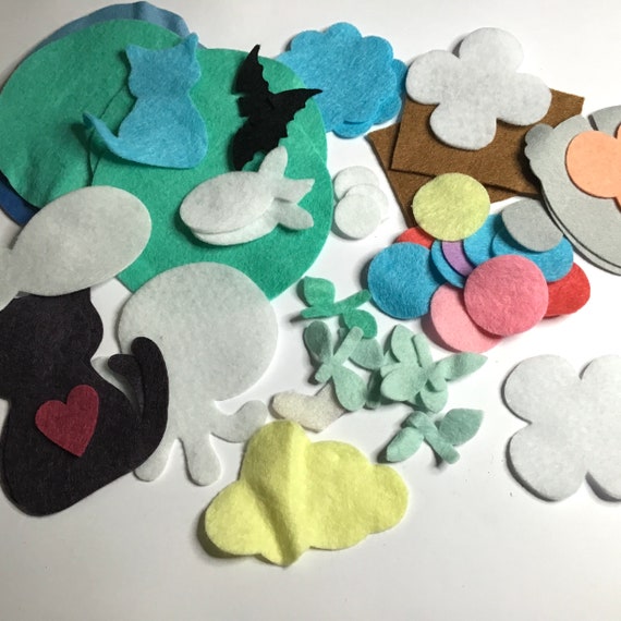 Felt Shape and Offcuts 20g Pack Etsy