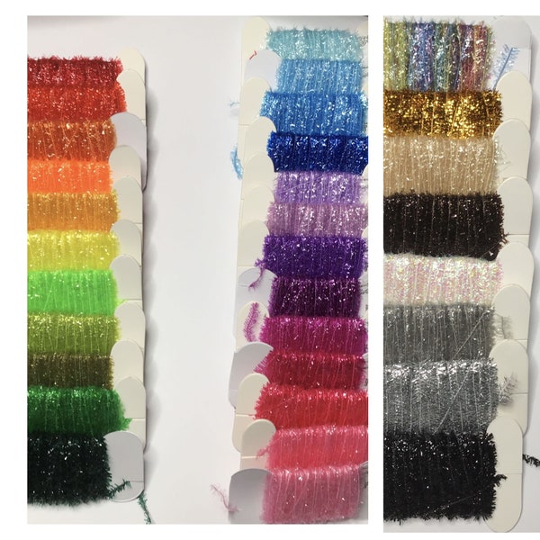 Iridescent Chenille Thread - 10m skeins - Embroidery thread, hand embroidery, stumpwork, goldwork