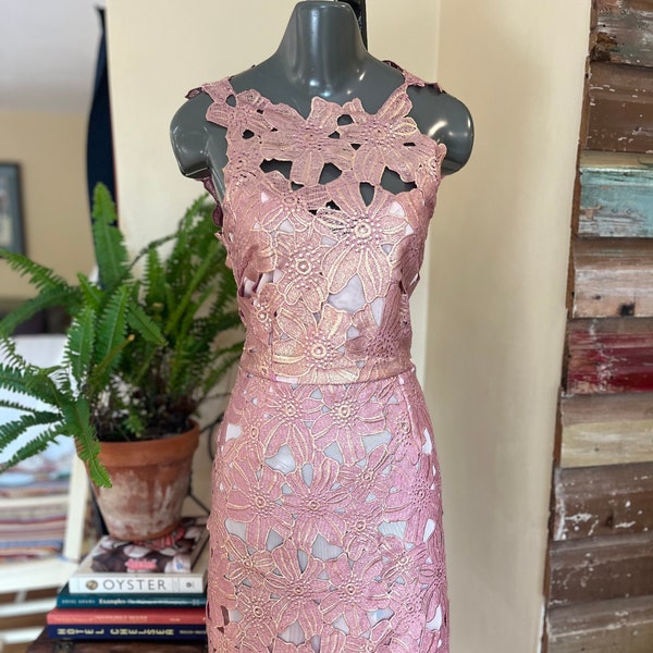 Rose Gold Party Dress - Prom Dress