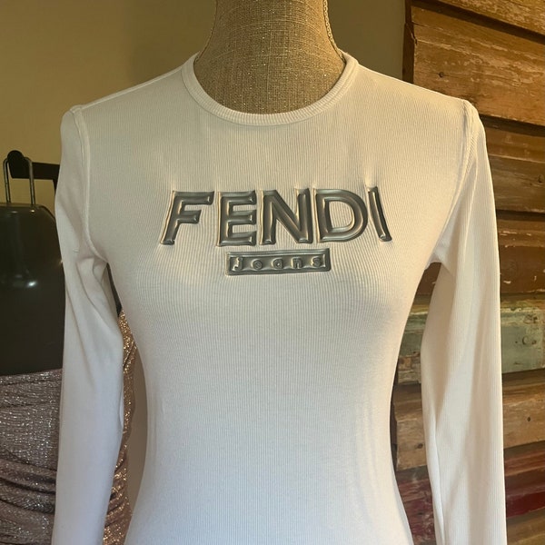 Authentic FENDI Shirt - Raised Lettering - Small