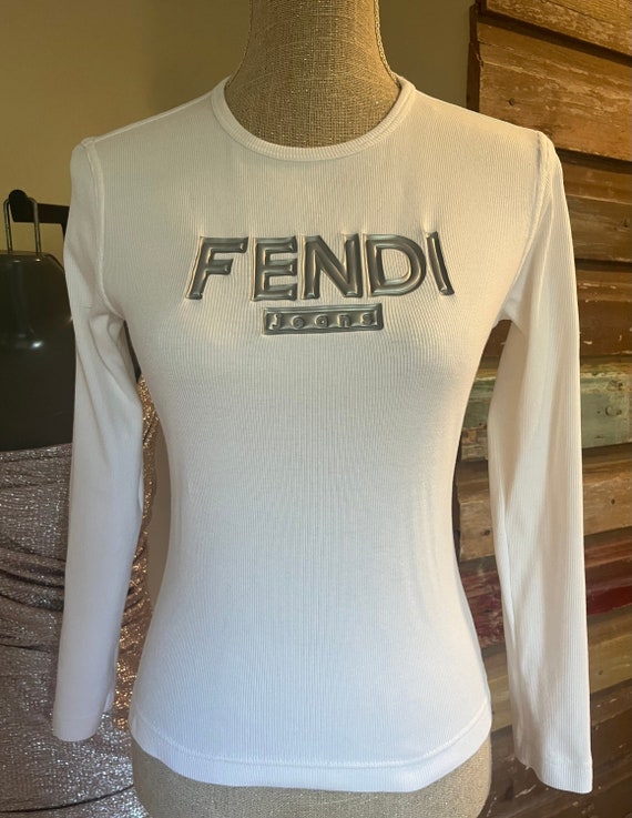 Authentic FENDI Shirt - Raised Lettering - Small