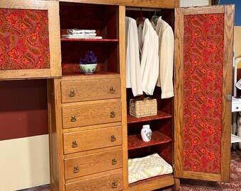 Vintage - Free Standing Closet - Cabinet- Chifferobe