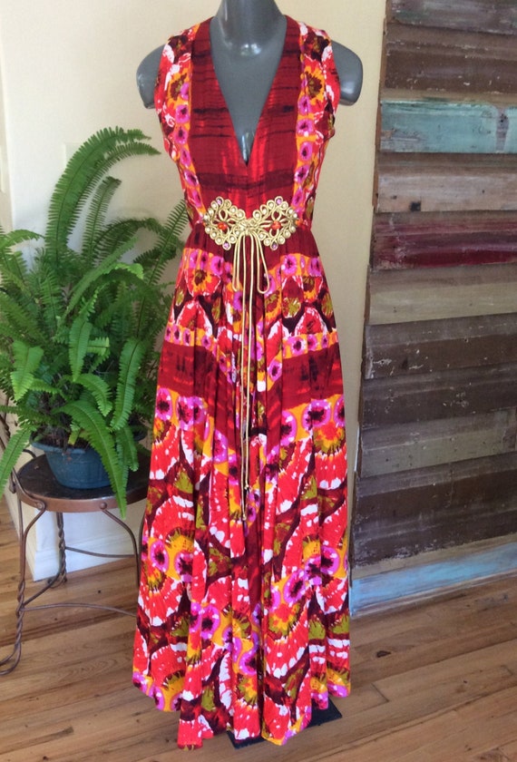 Vintage 60’s 70’s Jumpsuit Palazzo Pants Bespoke F