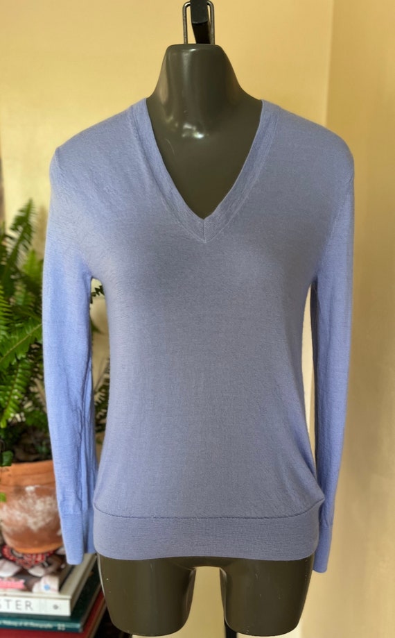 CASHMERE Spring Sweater Periwinkle Blue S