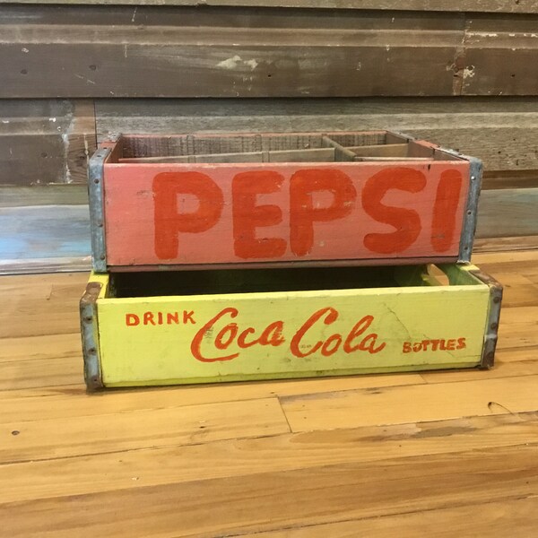 Wood Soda Crate Etsy