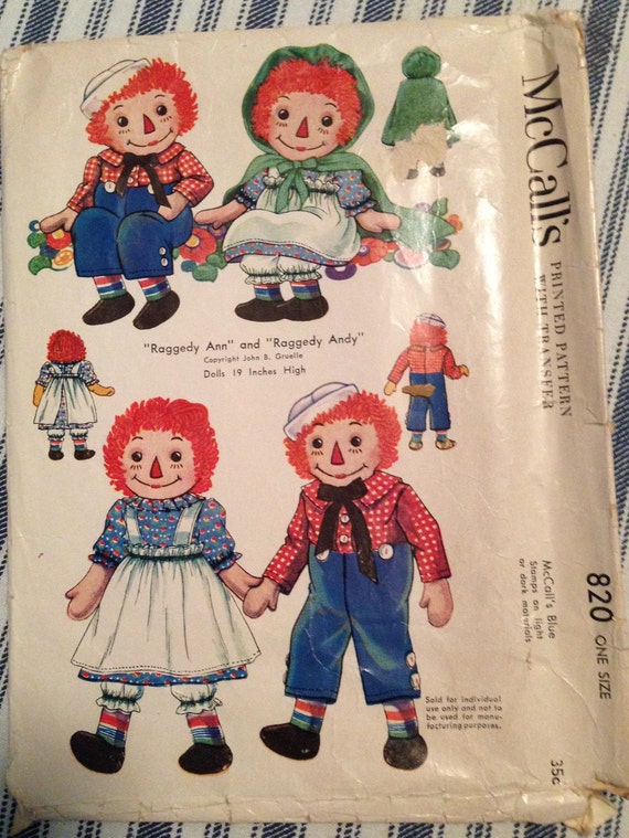 1940 raggedy ann doll