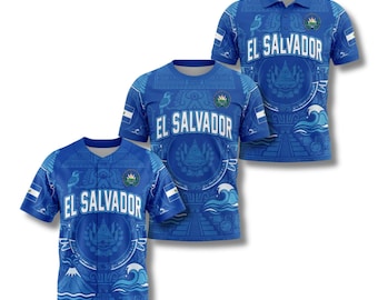 El Salvador Shirt Bundle Baseball Jersey T Shirt Polo Flag Fan Gift