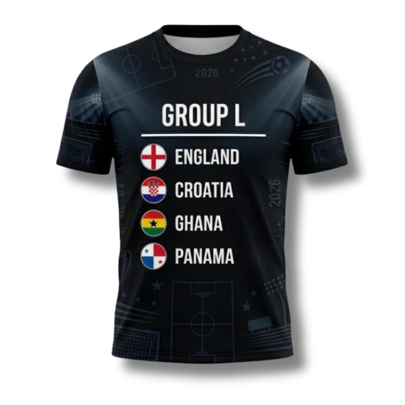 Custom Group L Soccer Jersey 2026 England Croatia Ghana Panama Personalized Shirt image 2
