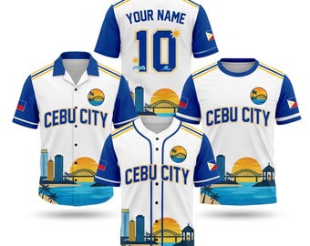Cebu City Bridge Beach Shirt Set, Baseball T Shirt Hawaiian Travel Tee