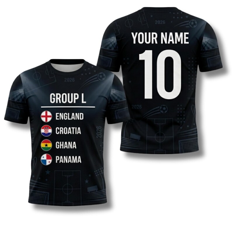 Custom Group L Soccer Jersey 2026 England Croatia Ghana Panama Personalized Shirt Style 1