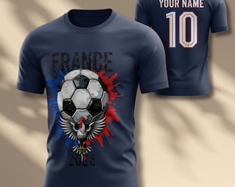 France WC 2026 Soccer Fan Jersey Shirt, Tricolor Football Graphic Tee, Unisex Supporter Top for Game Day, Watch Party, Gift