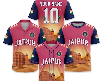 Jaipur Palace Shirt Set, Baseball T Shirt Hawaiian Travel Tee
