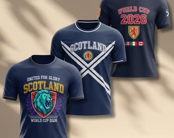 Scotland WC 2026 Soccer Fan Shirt, Saltire Cross Football Graphic Tee, Unisex Gift