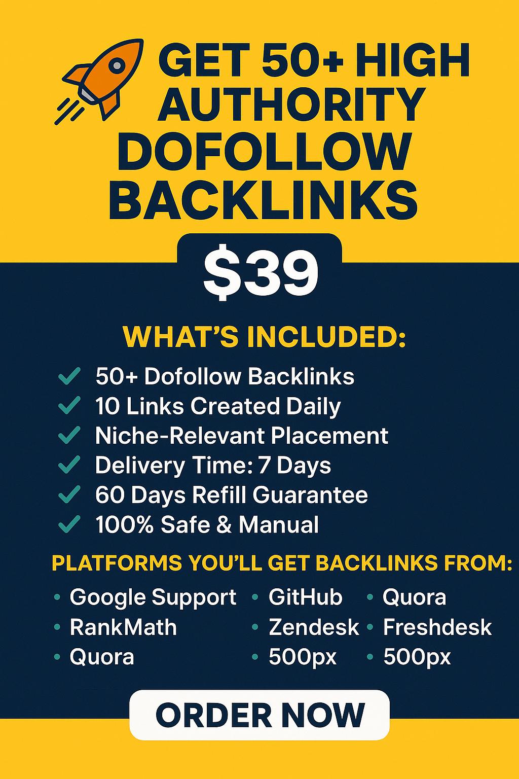 Get 50+ High Authority SEO Backlinks – 100% Manual, SEO Boost Guaranteed!