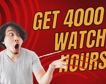 Reach 4,000 YouTube Watch Hours for Monetization – Quick & Safe Organic Growth!