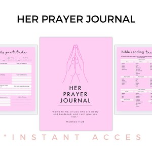 Her Prayer Journal | Faith & Reflection Printable | Digital Download