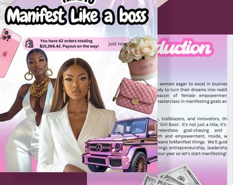 Manifest Like a Boss: A Manifestation Guide for Ambitious Women (PLR Included)