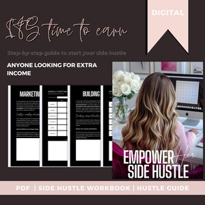 Empower Side Hustle Workbook & Guide | Entrepreneur’s Step-by-Step Planner | Digital Download