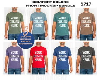 Comfort Colors 1717 T-Shirt Mockup Bundle: Real Model (Digital Download)