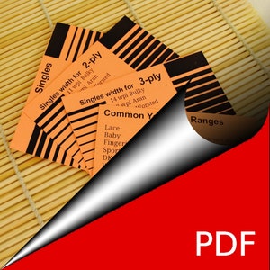 SALE! Print your  Yarnometer Yarn control card - WPI sizing tool