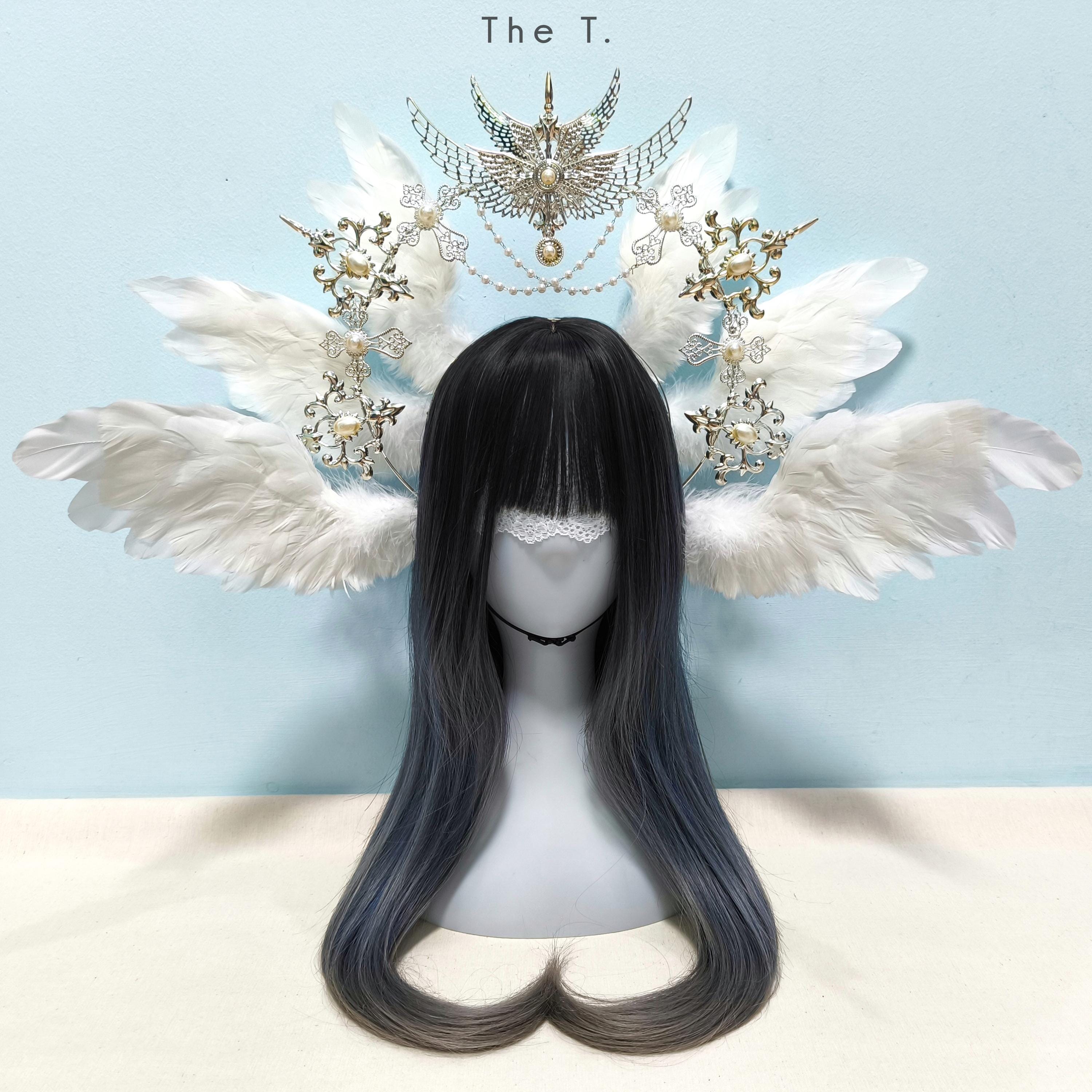 Dazzling Angel Eyes Designer Hairpiece Angel Headpiece - Etsy main image 4