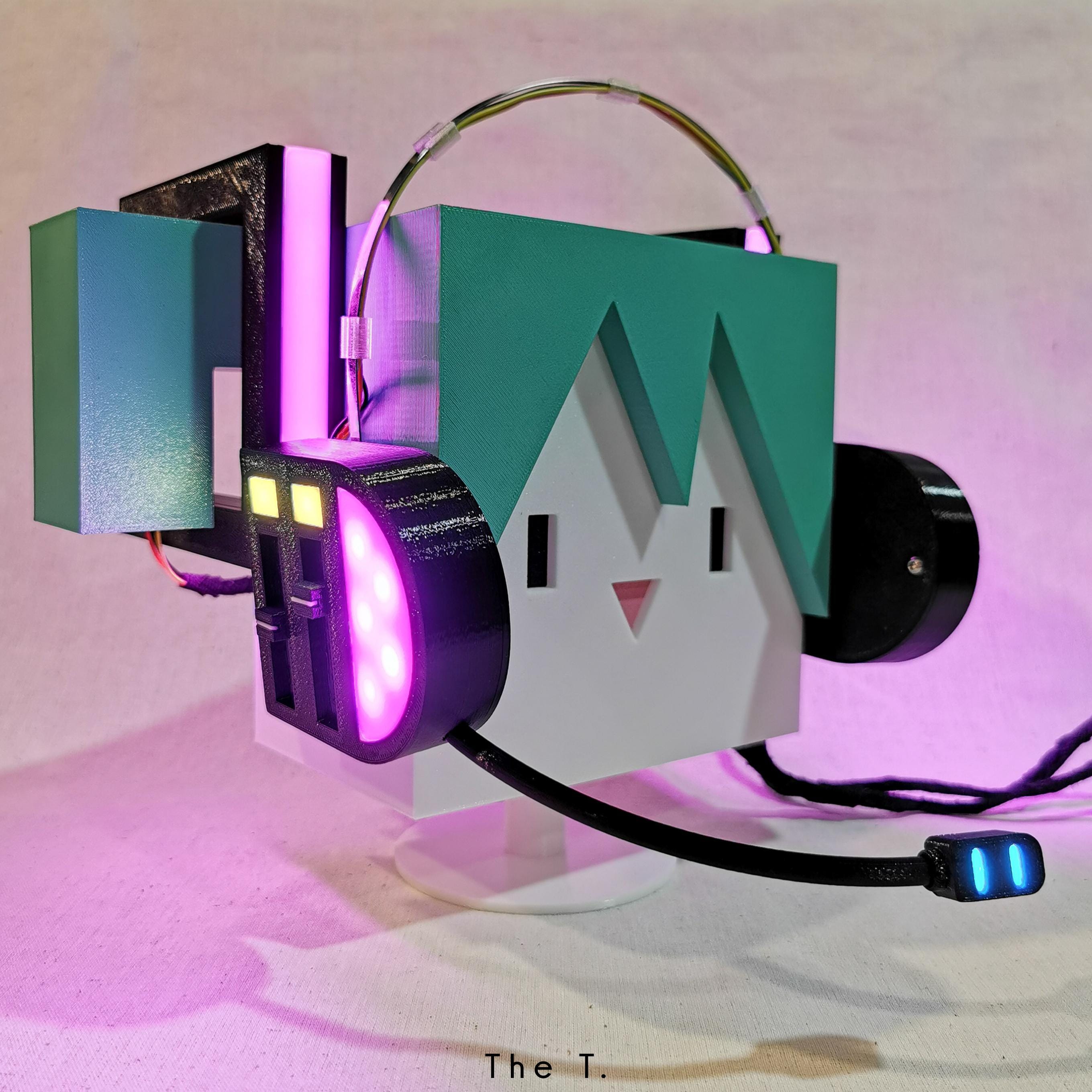 Hatsune Miku LED Headset | Vocaloid | Cosplay Prop | Headphone
