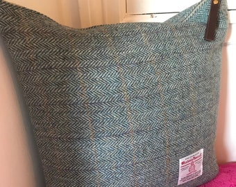 Harris tweed cushion cover, handmade cushion cover, wool cushion cover