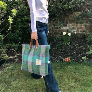 Harris tweed bag, Harris tweed tote, Harris tweed purse, plaid bag, plaid tote, plaid tote, tartan purse, tartan tote, tartan bag,