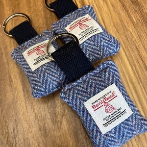 Harris tweed porte-clés tartan à carreaux cadeau écossais pour lui sa maman papa cuir frère petit ami petite amie
