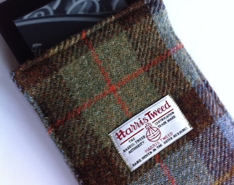 Harris tweed paperwhite or E-Reader kindle cover case sleeve made in Scotland