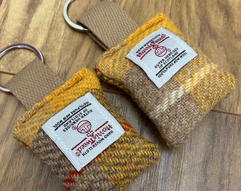 Llavero Harris Tweed, llavero escocés de tartán a cuadros