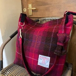 Pink Tweed Hobo Bag, British-Made - Umpie Handbags
