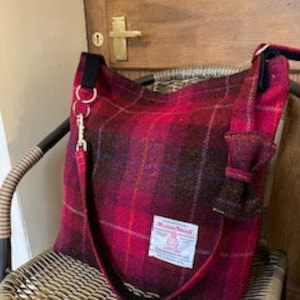 Pink Tweed Hobo Bag, British-Made - Umpie Handbags