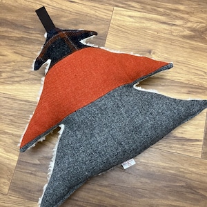 Harris tweed Christmas tree cushions, sofa, couch , pillow, throw, gift for her, plaid cushion, tartan cushion