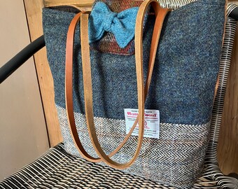 Harris tweed bag purse tote tartan bag gift for her