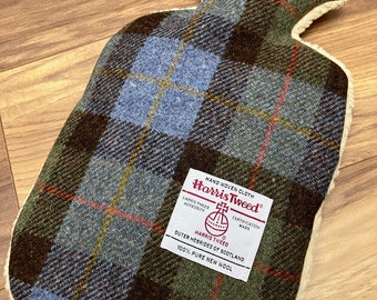 Harris tweed hot water bottle cover, gift for him her, mom dad gift, pain relief, relax, , wife husband gift,  boyfriend girlfriend gift,