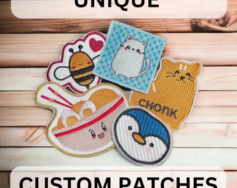 Custom Embroidered Patch | Iron-On Patch | Velcro Patch - ANY SHAPE 3" - 10"