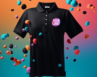 Individuell besticktes Poloshirt mit Logo | Personalisiertes Poloshirt mit Text oder Logo | Herren und Damen Polos | Gildan 8800