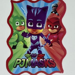 10 ct. Pack - PJMASKS Party Invitations / 10 Invitaciones de PJMASKS