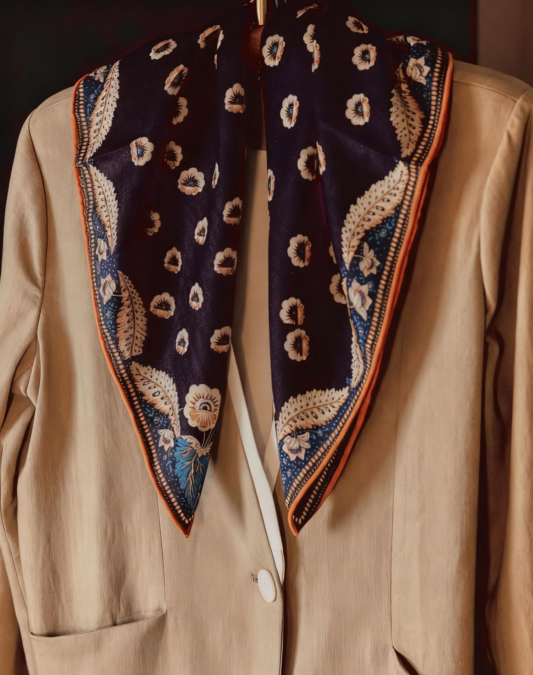 Paisley Silk Scarf - Etsy