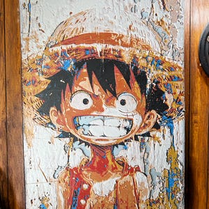 Young Luffy, Dreams of Adventures at Sea – One Piece Inspired Wall Art