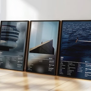 Set of 4 Custom Album Posters | Personalised Room Decor | Request Any Album | Album Cover Poster | Custom Music Poster | Album Art