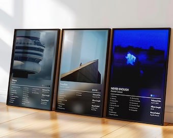 Set of 3 Custom Album Posters | Request Any Album | Album Cover Posters | Physical Poster | Personalised Room Decor | Album Art | Aesthetic