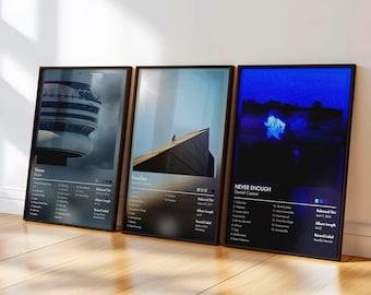 Set of 3 Custom Album Posters | Request Any Album | Album Cover Posters | Physical Poster | Personalised Room Decor | Album Art | Aesthetic