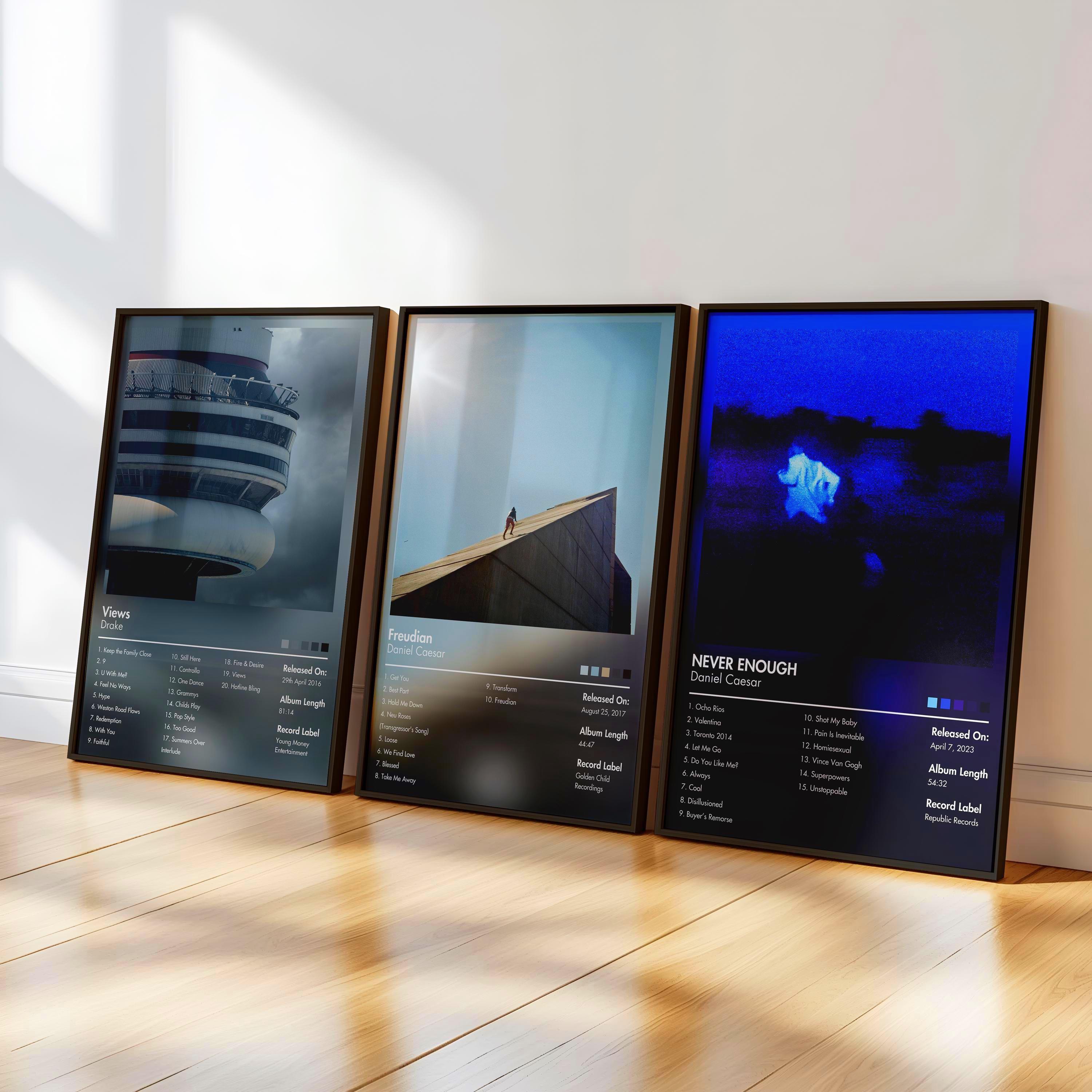Set of 3 Custom Album Posters | Request Any Album | Album Cover Posters | Physical Poster | Personalised Room Decor | Album Art | Aesthetic
