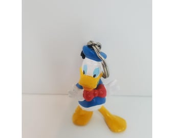 Vintage 1993 Disney Donald Duck Rubber Key Ring Chain
