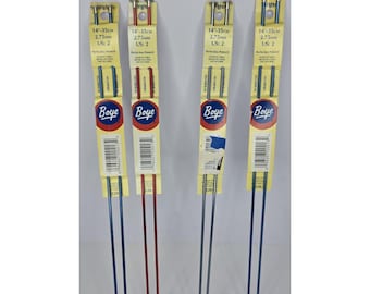 NYA 4 set med 2 Wrights Boye aluminiumstickor storlek 2 flerfärgade